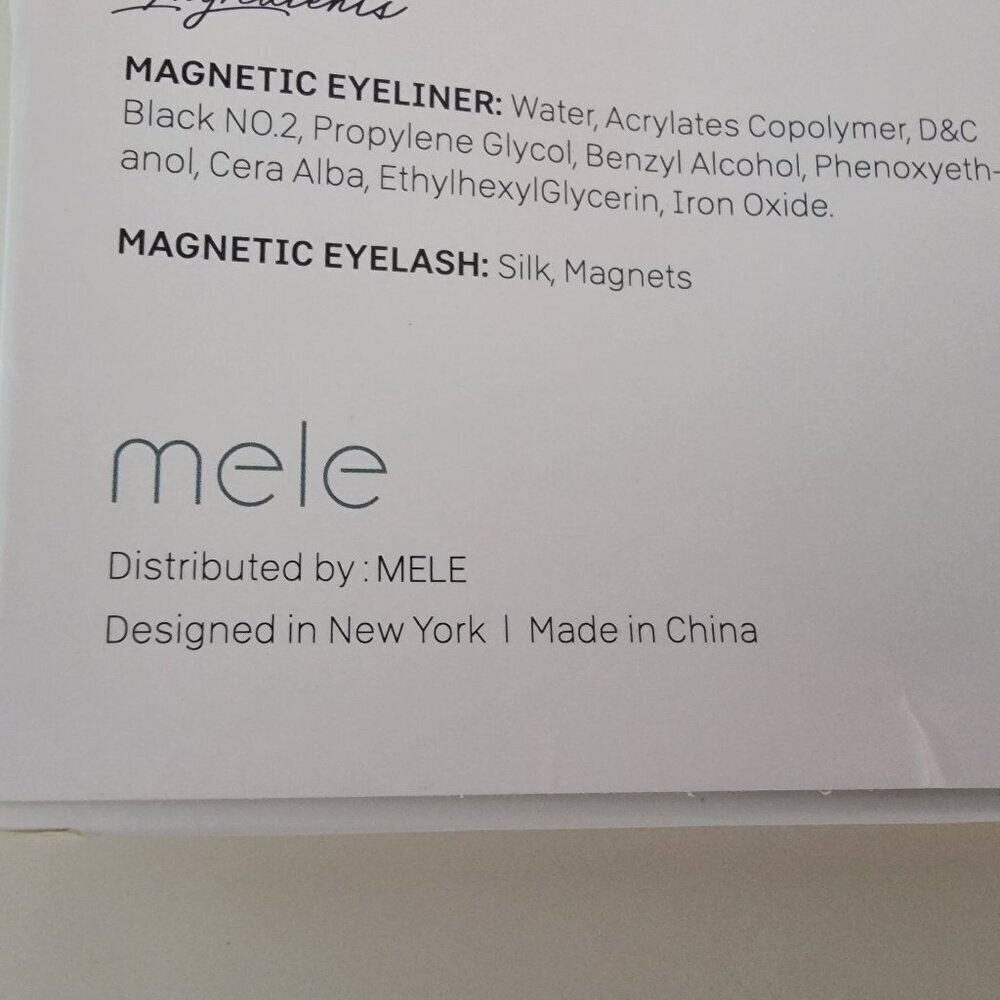 Mele Magnetic Eyelashes with Eyeliner 5 Pair Makeup Cosmetic NEW Eyelashes - Picture 6 of 10